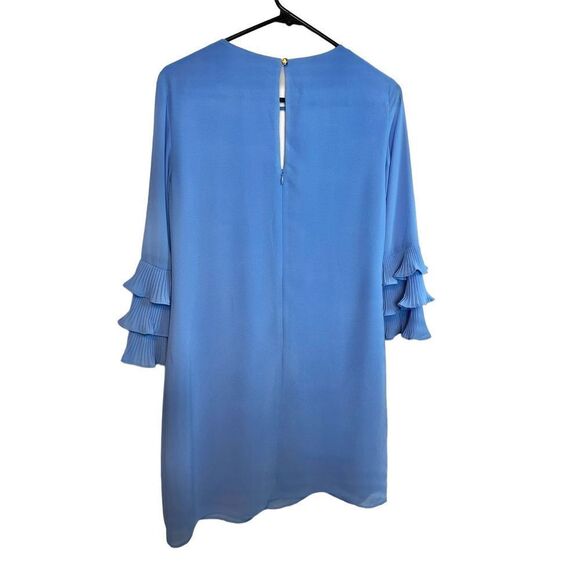 Vince Camuto Women's Pleated Sleeve Float Shift Dress *NOTE DEFECT in pic - SZ 4 - Picture 8 of 14